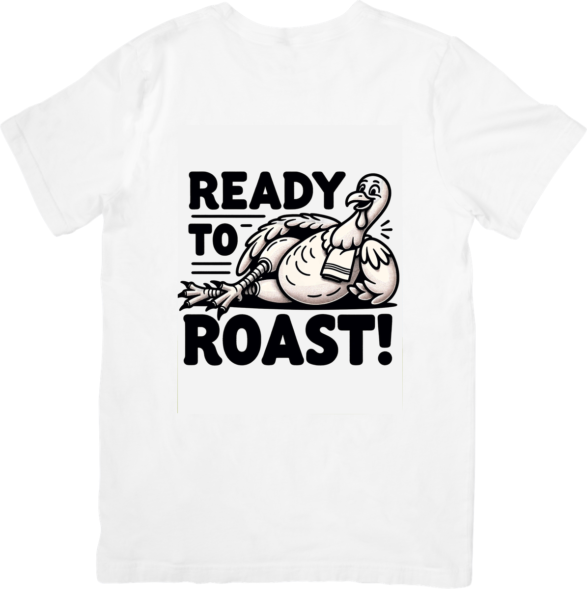 Ready To Roast Turkey T-Shirt | Funny Flexing Thanksgiving Graphic Tee | Holiday Humor Gift
