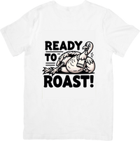 Thumbnail for Ready To Roast Turkey T-Shirt | Funny Flexing Thanksgiving Graphic Tee | Holiday Humor Gift