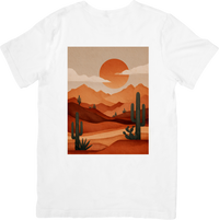 Thumbnail for Desert Sunset Cactus T-Shirt | Minimalist Boho Landscape Graphic Tee | Southwest Nature Gift