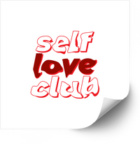 Thumbnail for Self Love Club Sticker | Bold Retro Empowerment Vinyl Decal