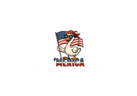 Thumbnail for Merica Patriotic Goose Throw Pillow | American Flag Duck Decorative Pillow | 4th Of July Gift