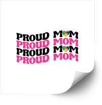 Thumbnail for Proud Mom Sticker | Bold Colorful Autism Awareness Vinyl Decal