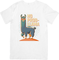 Thumbnail for No Prob Llama Funny Animal T-Shirt | Retro Colorful Llama Graphic Tee