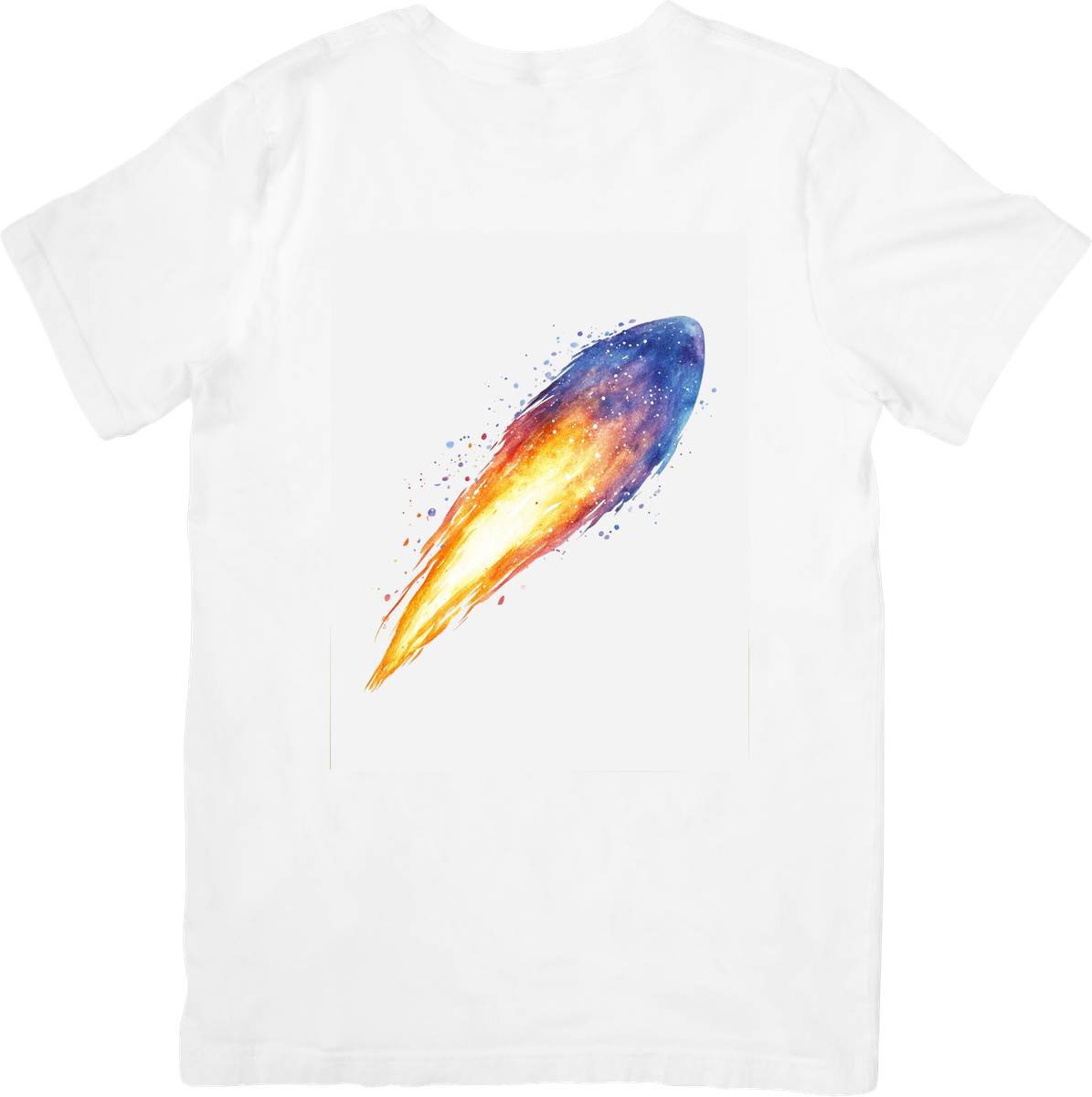 Watercolor Comet T-Shirt | Colorful Cosmic Meteor Graphic Tee | Space Lover Gift