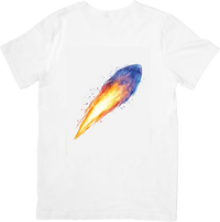 Thumbnail for Watercolor Comet T-Shirt | Colorful Cosmic Meteor Graphic Tee | Space Lover Gift